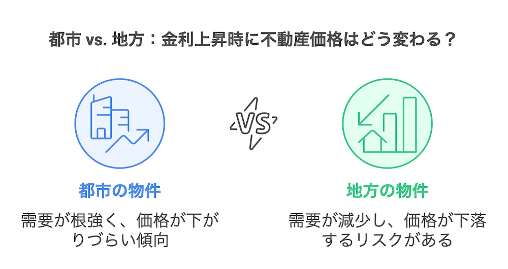 横浜不動産売却｜都市 vs. 地方：金利上昇時に不動産価格はどう変わる？