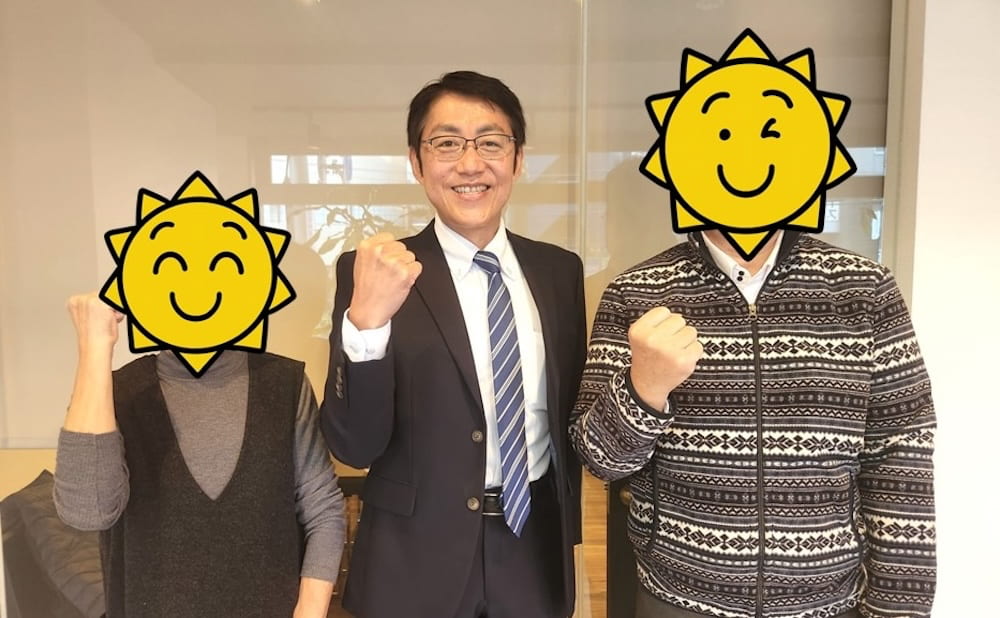 横浜不動産売却｜売却後にK.T.様と記念撮影！